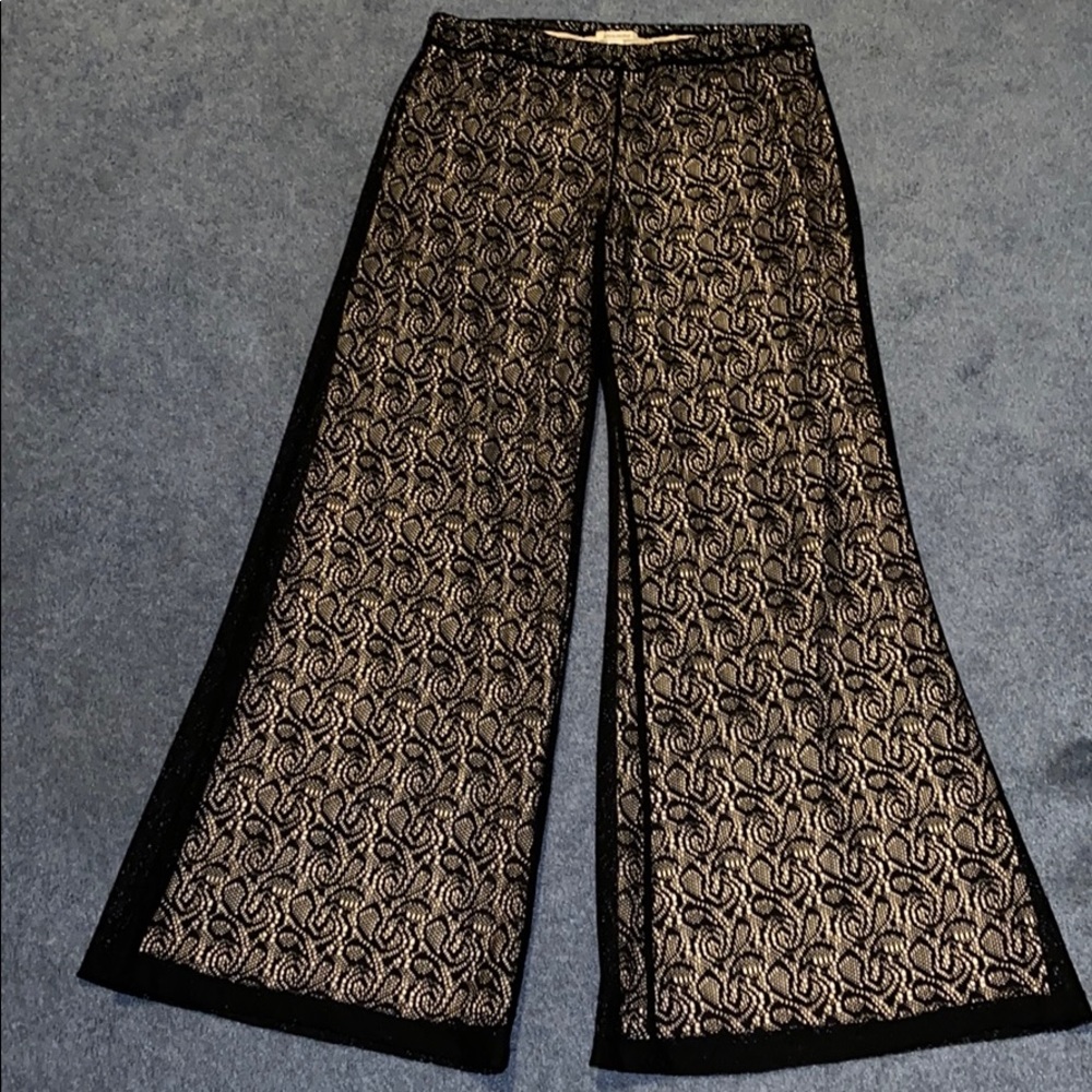 Boston Proper Dress Pants with Lace Overlay